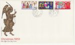 1969-11-26 Christmas Stamps Aylesbury cds FDC (73544)