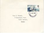1967-07-24 Gipsy Moth IV Stamp Harrow FDC (73838)