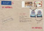 Nepal Stamps Used on Envelope to London UK (74410)