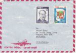 Peru Stamps Airmail Envelope to England (74511)