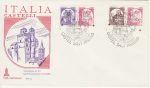 1980-09-22 Italy Castle Coil Stamps FDC (74923)