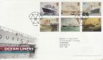 2004-04-13 Ocean Liners Stamps Southampton FDC (75232)
