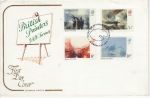 1975-02-19 British Painters Stamps London Cotswold FDC (75379)