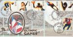 1996-07-09 Olympics Linford Christie Benham Silk FDC (75599)