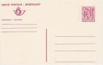 Belgium Postal Stationery Postcard (75667)