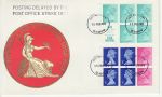 1971-02-15 Booklet Stamps Panes Glasgow FDC (75780)