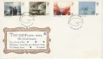 1975-02-19 British Painters Stamps London Mercury FDC (75812)