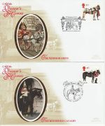 1997-07-08 Queens Horses Stamps x4 Benham FDC (76239)