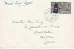 1965-09-01 Lister Centenary Stamp Freckleton cds FDC (76385)