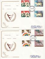 1981-03-25 Year of Disabled Gutters Maidstone x2 FDC (76400)