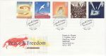1995-05-02 Peace and Freedom Stamps Bureau FDC (76496)