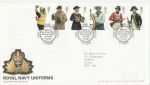 2009-09-17 Royal Navy Uniforms Stamps Portsmouth FDC (70506)
