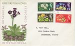 1964-08-05 Botanical Congress Stamps Camberley cds FDC (70595)