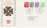 1982-02-24 Wales Definitive Stamps Cardiff FDC (70615)