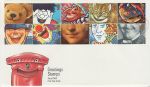 1990-02-06 Greetings Stamps Fareham FDC (70897)