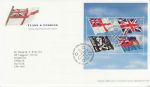2001-10-22 Flags & Ensigns Stamps M/S T/House FDC (71005)