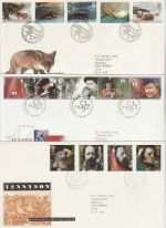 1992 Bulk Buy x9 First Day Covers With Bureau Pmks (71126)