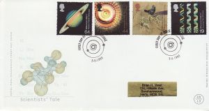 1999-08-03 Scientists Tale Stamps Cambridge FDC (76522)