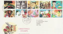 1993-02-02 Greetings Stamps Bureau FDC (76556)