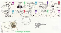 1996-02-26 Greetings Stamps Bureau FDC (76559)