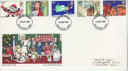 1981-11-18 Christmas Stamps Maidstone FDC (76713)
