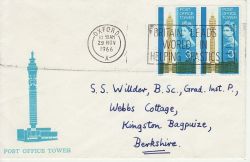 1966-11-29 Post Office Tower Souv Spastics Slogan (76716)