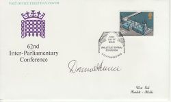 1975-09-03 Parliament Stamp Signed FDC (76741)