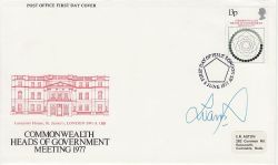 1977-06-08 Heads of Government Signed FDC (76745)