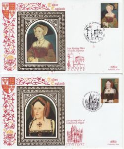 1997-01-21 The Great Tudor x 7 FDC foxing noticed (76774)
