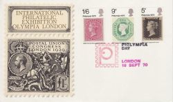 1970-09-18 Philympia Stamps London FDC (76791)