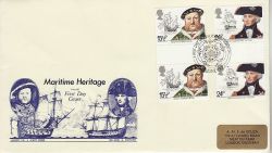 1982-06-16 Maritime Heritage Stamps Portsmouth FDC (76939)