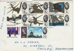 1968-04-29 British Bridges Cyl Stamps Forres cds FDC (76965)