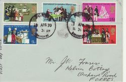 1970-04-01 Anniversaries Stamps Forres cds FDC (76992)