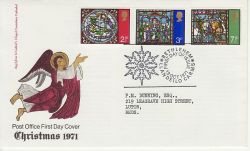 1971-10-13 Christmas Stamps Bethlehem FDC (77020)