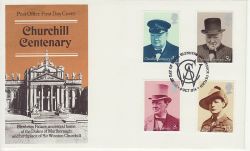 1974-10-09 Churchill Stamps Blenheim Oxford FDC (77028)