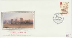 1990-07-10 Thomas Hardy Stamp Bockhampton FDC (77066)