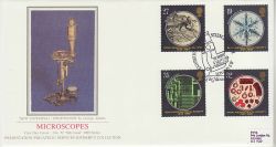 1989-09-05 Microscopes Stamps London SW Silk FDC (77113)
