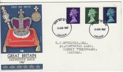 1967-08-08 Definitive Stamps Lincoln FDC (77233)