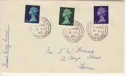 1967-08-08 Definitive Stamps Forres cds FDC (77272)