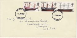 1969-01-15 British Ships Stamps Liverpool FDC (77313)