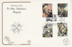 1987-06-16 St John Ambulance Stamps London SW1 FDC (77350)