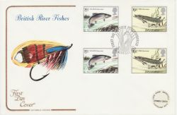 1983-01-26 River Fish Gutter Stamps Peterborough FDC (77354)