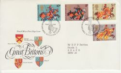 1974-07-10 Medieval Warriors Stamps Bureau FDC (77395)