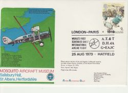 1979-08-25 DH Mosquito Flown Cover Hatfield Souv (77465)
