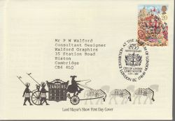 1989-10-17 Lord Mayor Show London Zanders FDC (77491)