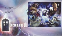 2013-03-26 Dr Who Stamps M/S Cardiff FDC (77523)