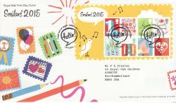 2015-01-20 Smilers Stamps M/S Greetwell FDC (77536)