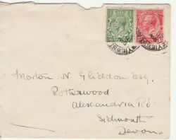 King George V Stamps Used on cover (77687)