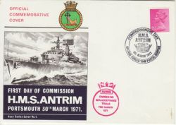 1971-03-30 HMS Antrim BF 1148 PS Souv (77705)