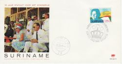 1969-12-15 Suriname Statute for the Kingdom Stamp FDC (77763)